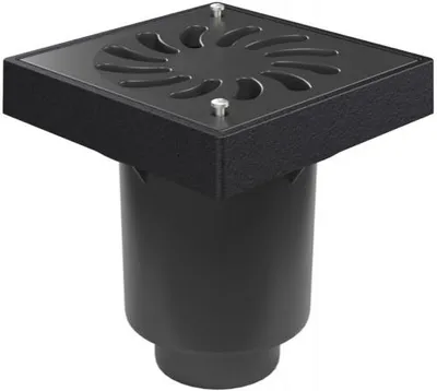 Image de Siphon de sol Chud?j D160/D110-250, clapet anti-retour, grille avec verrouillage M 328 Pz