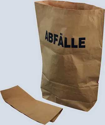 Produktbild von -Abfallsäcke mit Aufdruck "Abfall", 120L, natur, 70x95x22 cm,