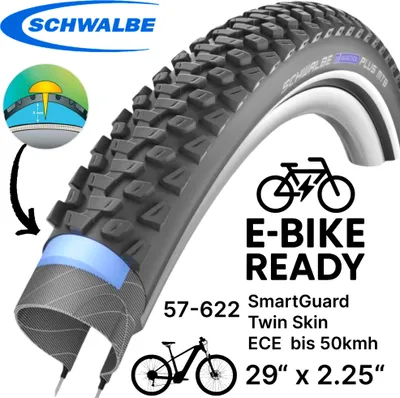 Produktbild von Schwalbe Marathon Plus MTB Ebike SG 29x2,25" 57-622 E-50 Reflex Pannenschutz Reifen