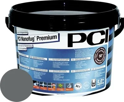 Produktbild von PCI Nanofug® Premium Variabler Flexfugenmörtel für alle Fliesen und Natursteine basalt 5 kg