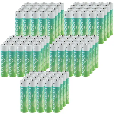 Produktbild von 100er-Pack Super Alkaline Batterien AAA / LR03 (Micro), 1,5 Volt: Langlebige Power für Ihre Geräte – Zuverlässige 1.5V Micro-Zellen für den Alltag