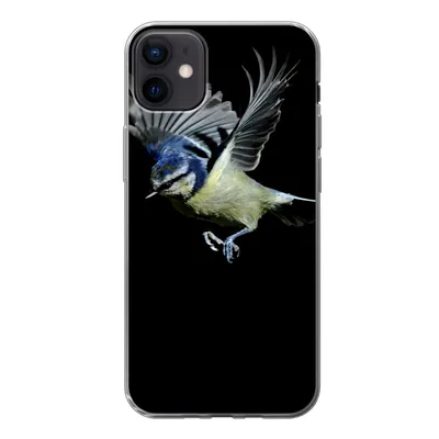 Produktbild von MuchoWow® Handyhülle Schutzhülle Hülle für iPhone 12 mini Vogel - Federn - Porträt Silikon Softcase Handy Hülle - Bild