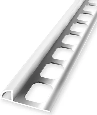 Produktbild von Fliesenprofil 8 x 28.5 x 2500 mm Viertelkreisprofil Einfasshöhe 8 mm Aluminium Geschlossen Gestanzt Silber Glanz Küberit