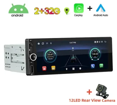 Immagine prodotto di Autoradio Carplay – Autoradio 1-DIN – Display multimediale – Schermo touchscreen da 6,86 pollici – Apple CarPlay wireless