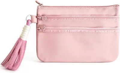 Immagine prodotto di Custodia impermeabile per passaporto e portafoglio da viaggio con tasca portatile per documenti, organizer per carte di credito e monete, color rosa, dal design moderno