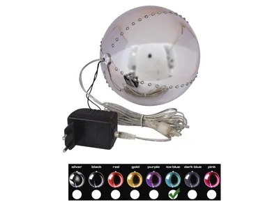 Produktbild von EUROPALMS LED Snowball 15cm, eisblau (83501241)