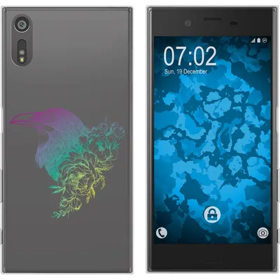 Produktbild von PhoneNatic Case kompatibel mit Sony Xperia XZs Silikon-Hülle Floral Rabe M4-4