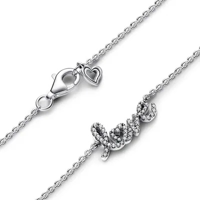 Produktbild von Love Kette für Damen aus Sterlingsilber mit Zirkonia von PANDORA