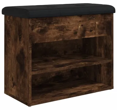Obrázek produktu pro vidaXL Lavice na boty kouřový dub 62x32x50 cm materiál na bázi dřeva