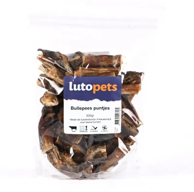 Obrázok produktu pre Lutopets Ochsenziemer Spitzen – 500 g – Maškrta pre psov