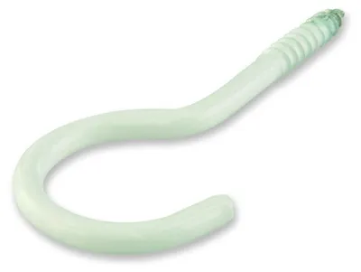 Produktbild von suki. Schraubhaken gebogen 40 x 3,0 mm weiß 18 Stück