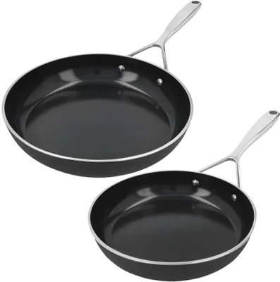 Produktbild von Demeyere Bratpfannen Alu Plus 3 - Ceraforce - ø 24 + 28 cm - Keramik-Antihaftbeschichtung