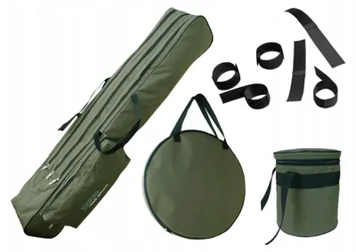 Zdjęcie produktu dla Pokrowiec Wędkarski 3-Komorowy 150 Cm Cordura 600 Wodoodporny