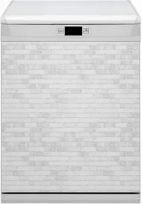 Obrázek produktu pro Magnetická fólie do myčky nádobí kuchyňská magnetická podložka 60x80 cm dekor myčka nádobí - bílá cihla