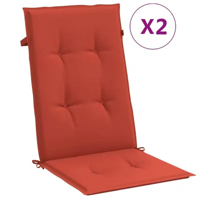 Obrázok produktu pre vidaXL Vysoké vankúše na operadlo 2 ks. Melange červená látka 120x50x4 cm