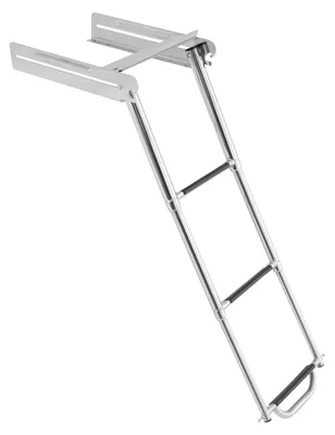 Produktbild von Bootsleiter, Edelstahlkonstruktion, 300 kg Tragfähigkeit, Silber
