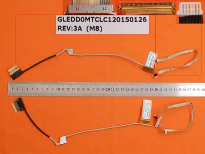 Produktbild von Displaykabel Bildschirm Screen cable 40-PIN kompatibel für Toshiba Satellite C40D-A