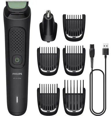 Produktbild von Philips All-in-One Trimmer 3000 Series MG3920/15 7-in-1-Trimmer, Schwarz, 0,5 mm, 1,2 cm, 1 mm, Universal, Gesicht, Kopf, Nase, Ohr