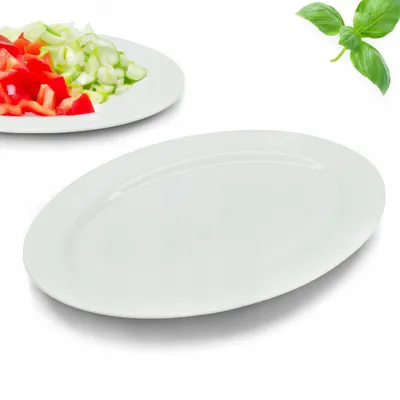 Zdjęcie produktu dla Półmisek 30cm na Przekąski Talerz do Serwowania Wędlin Podstawka Owalny