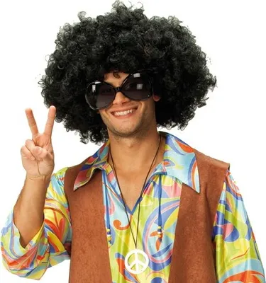 Produktbild von 70er Jahre Sonnenbrille Schwarz Hippiebrille Sonnen Brille Hippie