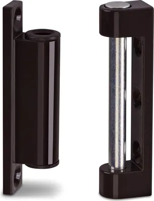 Produktbild von 2 x Fensterbänder 75 mm Metall braun RAL 8019 Reparaturbänder Renovierbänder zum Aufschrauben von SO-TECH