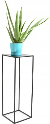 Produktbild von Blumenständer, Blumenhocker, Stehender Blumenständer, Blumensäule, 70 cm, Pflanzenständer Pflanzenhocker, im Loft-stil, Schwarze