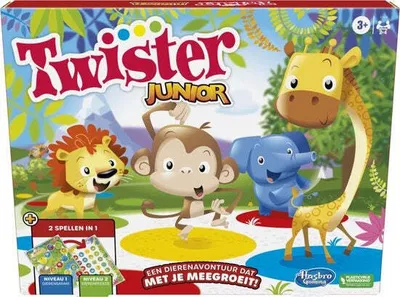 Produktbild von Hasbro Gaming Twister Junior, Twister-Spiel, 3 Jahr(e), 15 min