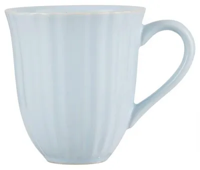 Image de IB Laursen MYNTE Tasse rainurée Bleu STILLWATER Céramique Vaisselle Tasse 250 ml