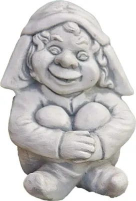 Produktbild von Kobold Gartenfigur Wichtel aus Steinguss 21 cm H frostfest Troll, PO-016