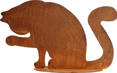 Produktbild von Rostikal Edelrost Gartendeko Vintage Katze 22 cm Rost Dekofigur Wohnzimmer