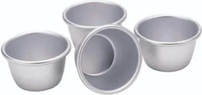 Immagine prodotto di Mini stampo per budino in alluminio anodizzato da 75 cm Set di 4 stampi per dolci - Stampo per budino