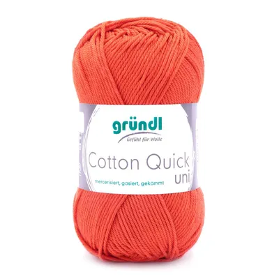 Produktbild von Gründl Baumwolle quick uni,50g.100%Baumwolle,mercerisiert,Häkel- u. Strickgarn,50g / 125 m,NS 3-4 119