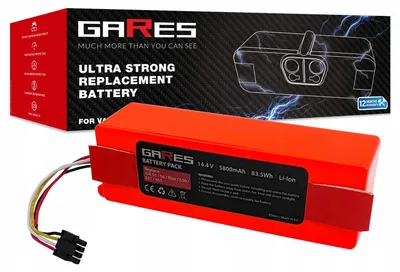 Zdjęcie produktu dla Gares Akumulator do Xiaomi Roborock S50 S51 S55 14,4V | 14,4V 5,8 Ah Li-Ion | Mocna Bateria do Robot Sprzątający | Wydajny Zamiennik Gares®