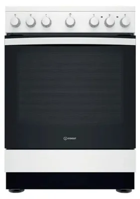 Image de Cuisinière vitrocéramique a 69l 4 feux blanc - Indesit - IS67V5PCWE -