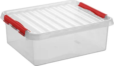 Produktbild von Sunware 78900605, Aufbewahrungsbox, Rot, Transparent, Rechteckig, Kunststoff, Einfarbig, Drinnen