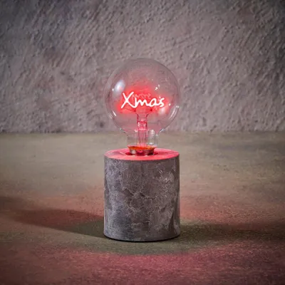 Produktbild von Luca Lighting LED-Dekoleuchte X-MAS batteriebetrieben 18 cm rot