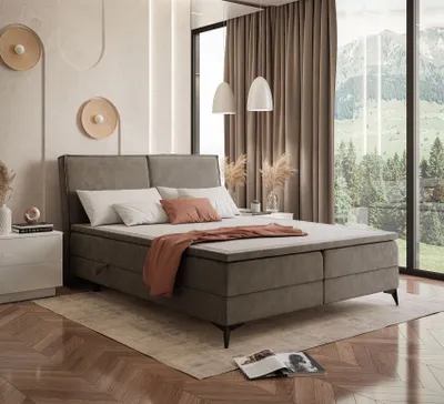 Produktbild von VIOLETT Boxspringbett mit Bonellmatratze und mit Topper Monolith 20 180x200 cm