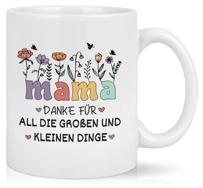 Obrázek produktu pro Šálek na kávu "Maminko, děkuji za všechno, velké i malé věci", bílá keramika, objem 320 ml