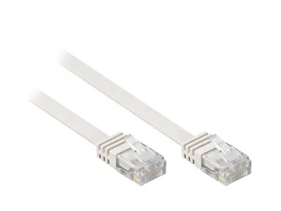Image de Patchkabel, Cat. 6, U/UTP, FLACHKABEL, grau, 5m, Good Connections®