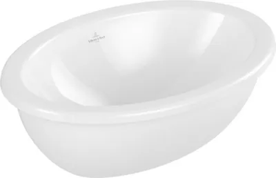 Immagine prodotto di Villeroy & Boch Loop&Friends - Lavabo da incasso, 430x280 mm, con sfioratore, bianco alpino 4A530001