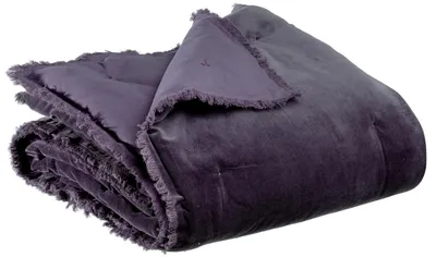 Produktbild von Einfarbige Decke Fara 135 X 200 raisin 135 x 200 cm Vivaraise