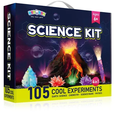 Produktbild von Experimentierkasten Wissenschaftsset - 80 Experimente - Ab 6 Jahren - Chemie und Physik