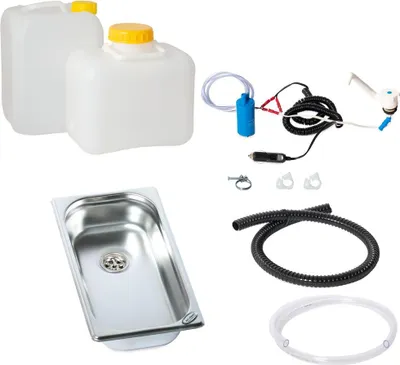 Image de 12V Camping Kit technique évier lavabo kit évier camping-car T4 T5 T6