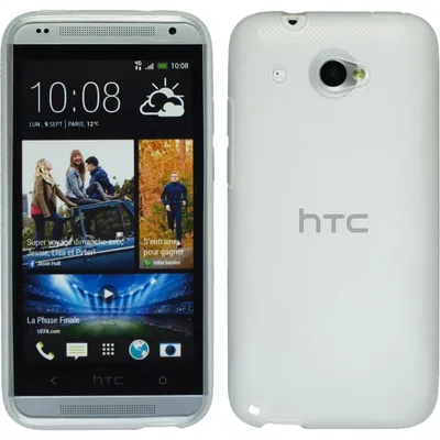 Produktbild von PhoneNatic Case kompatibel mit HTC Desire 601 - clear Silikon Hülle X-Style + 2 Schutzfolien