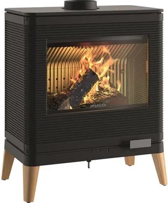Image de Poêle à bois fonte 9kw noir - Invicta - P610449 - kazan zen