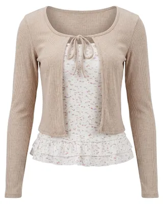 Immagine prodotto di BIANY, set da donna composto da due pezzi - color beige, taglia XS