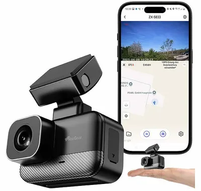 Image de Mini caméra embarquée connectée 2K avec GPS pour voiture MDV-5605