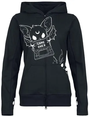Produktbild von Heartless Kapuzenjacke Damen Game Over Hood schwarz XS