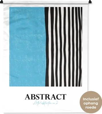 Produktbild von MuchoWow® Wandteppich Wandbehang Blau - Muster - Abstrakt 90x120 cm Tapisserie Dekoration Wandtuch - Wanddeko
