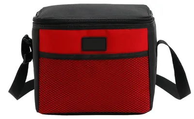 Image de Sac isotherme pliable de 5 litres, idéal pour le bureau, les pique-niques et les voyages, de couleur rouge